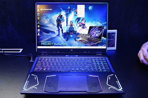 画像ギャラリー No.001のサムネイル画像 / ゲームパッド内蔵ゲーマー向けノートPCや携帯型ゲームPCなどAcerが新製品を続々発表