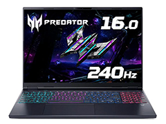 240Hz表示に対応した16型有機ELディスプレイ搭載のAcer製ゲーマー向けノートPCにメインメモリ16GB版モデルが登場