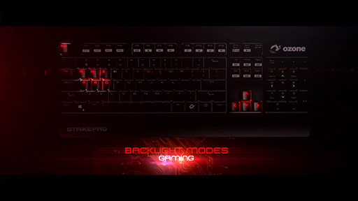 画像ギャラリー No.004のサムネイル画像 / Cherry赤軸採用英語キーボード「Strike Pro」と左右対称形状マウス「Neon」，Ozone製のゲーマー向け周辺機器2製品が国内発売