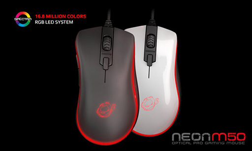 画像ギャラリー No.007のサムネイル画像 / 光学センサー搭載のOzone製右手用ワイヤードマウス「Neon M50」が3月3日に国内発売
