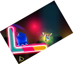 画像ギャラリー No.006のサムネイル画像 / バンダイナムコゲームス，「パックマン＆ギャラガ ディメンションズ」を発表。3DSのジャイロセンサーを使った2タイトルがセットに