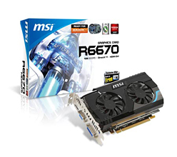画像ギャラリー No.001のサムネイル画像 / MSI，70mmファン×2仕様の「Twin Frozr SE」クーラーを採用したHD 6670