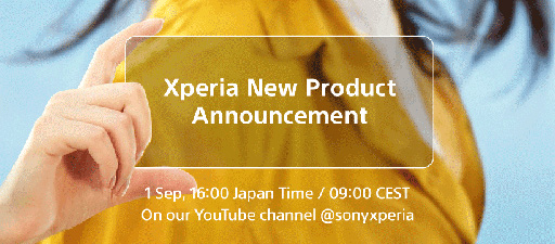 画像ギャラリー No.001のサムネイル画像 / ソニーが「Xperia」新製品を9月1日16時に発表。予告動画が公開