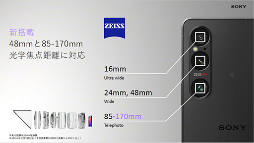 画像ギャラリー No.007のサムネイル画像 / ソニーがXperiaの新型スマホ「Xperia 1 VI」を発表。アスペクト比19.5:9の新ディスプレイでイメチェン
