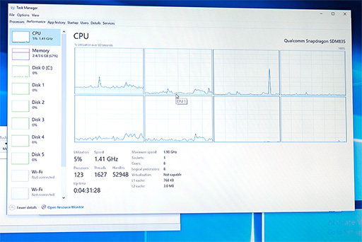 画像ギャラリー No.008のサムネイル画像 / ［COMPUTEX］Qualcomm，「Snapdragon 835」上で動作するWindows 10のデモを披露。Win32アプリも正常に動作