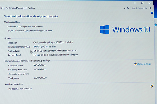 画像ギャラリー No.009のサムネイル画像 / ［COMPUTEX］Qualcomm，「Snapdragon 835」上で動作するWindows 10のデモを披露。Win32アプリも正常に動作
