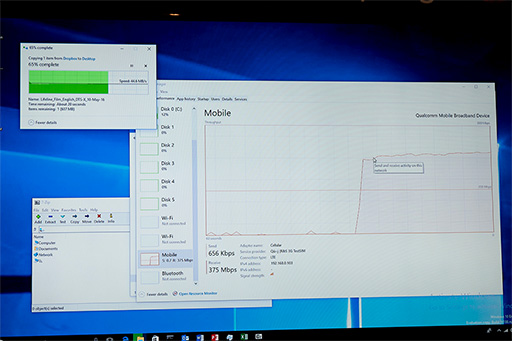画像ギャラリー No.013のサムネイル画像 / ［COMPUTEX］Qualcomm，「Snapdragon 835」上で動作するWindows 10のデモを披露。Win32アプリも正常に動作