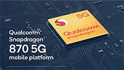 画像ギャラリー No.001のサムネイル画像 / Qualcomm，新型SoC「Snapdragon 870」を発表。Snapdragon 865ベースで動作クロックが最大3.2GHzまで向上