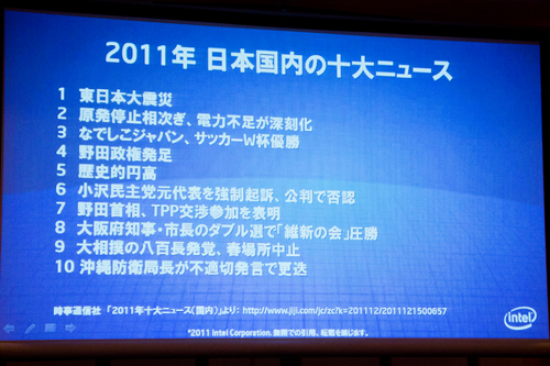 画像ギャラリー No.006のサムネイル画像 / Intel,2011年はSandy Bridgeの年だったと振り返り,2012年の「Ivy Bridge」投入をあらためて予告