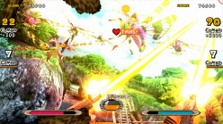 画像ギャラリー No.002のサムネイル画像 / [AOU2011]裸眼立体視対応の52インチ大画面，映像に合わせて吹き出すエアー。セガの新作ガンシューティング「Let's GO ISLAND 3D」が出展中