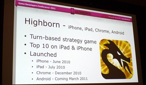 画像ギャラリー No.002のサムネイル画像 / ［GDC 2011］スマートフォン向けストラテジーゲームとは何か？　「Highborne」から探るヒットの要因