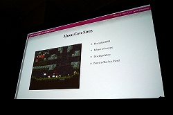 画像ギャラリー No.003のサムネイル画像 / ［GDC 2011］日本の同人ゲーム作家がGDCで講演を行うという快挙を達成。フリーゲーム「洞窟物語」の作者 天谷大輔氏による講演の模様をレポート
