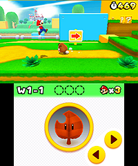 画像ギャラリー No.002のサムネイル画像 / 3DS「スーパーマリオ 3Dランド」は初心者向けの「アシスト機能」を搭載。3Dアクションの苦手な人も安心してトライすべし