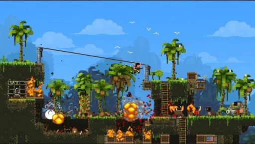画像ギャラリー No.002のサムネイル画像 / 横スクロールアクション「Broforce」のPS4向け日本語版がPS Plusに登場