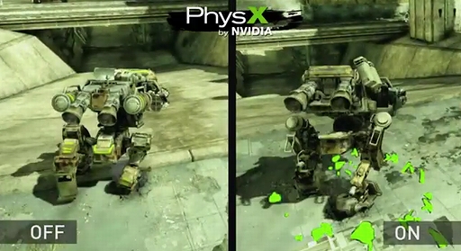 画像ギャラリー No.004のサムネイル画像 / NVIDIA，ロボットアクション「HAWKEN」を使用した「PhysX」のテクノロジーデモを公開。“うねる”パーティクルの数々に注目