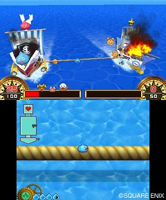 画像ギャラリー No.017のサムネイル画像 / 「スライムもりもりドラゴンクエスト3 大海賊としっぽ団」,スライムでもりもりな“船バトル”の流れや,モンスターを模したユニークな海賊船が公開