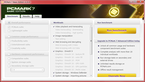画像ギャラリー No.009のサムネイル画像 / Futuremark，Windows 7世代のPC総合ベンチマーク「PCMark 7」を発表。4Gamerでミラーを開始