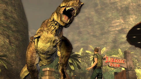 画像ギャラリー No.010のサムネイル画像 / 新作アドベンチャー「Jurassic Park: The Game」を紹介する今週の「海外ゲーム四天王」でティラノサウルス大暴れ。ぐおー