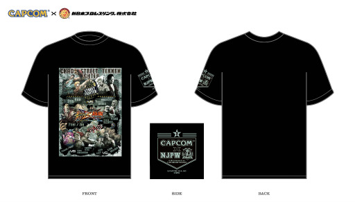 画像ギャラリー No.001のサムネイル画像 / カプコン作品と新日本プロレスがコラボしたTシャツが登場