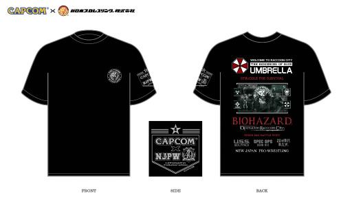 画像ギャラリー No.002のサムネイル画像 / カプコン作品と新日本プロレスがコラボしたTシャツが登場