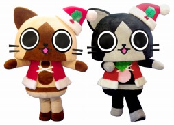 画像ギャラリー No.001のサムネイル画像 / アイルーの店頭イベントがクリスマスバージョンになって復活。サンタ姿のアイルーと写真を撮ろう