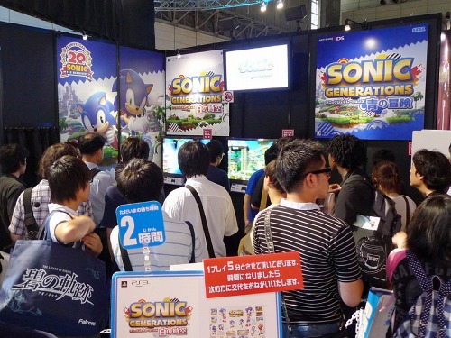 画像ギャラリー No.005のサムネイル画像 / ［TGS 2011］セガブースで「ソニックジェネレーションズ 白の時空/青の冒険」を遊んでみた。ソニックが駆け抜けてきた時代を2つのタイトルで楽しもう