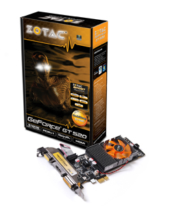 画像ギャラリー No.001のサムネイル画像 / PCIe x1接続版とPCI接続版,ニッチなZOTAC製GT 520カードが発売