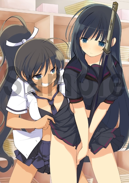 画像ギャラリー No.010のサムネイル画像 / 斑鳩の刀になりたい……。「閃乱カグラ -少女達の真影-」の店舗別購入特典に使用される描き下ろしイラストが完成