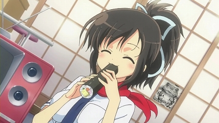 画像ギャラリー No.001のサムネイル画像 / なんだ，じっちゃんの太巻きを食べているだけか。「閃乱カグラ -少女達の真影-」先着購入特典ドラマCDの試聴版と，Webラジオ番組の配信がスタート