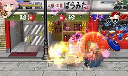 画像ギャラリー No.003のサムネイル画像 / ニンテンドー3DS用ソフト「閃乱カグラ -少女達の真影-」のPRユニット，“閃乱カグラ G-FEED”がやって来た。太巻きを持って