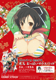 画像ギャラリー No.002のサムネイル画像 / ホビーストックより「閃乱カグラ」のマウスパッド＆抱き枕カバー登場。「マブラヴ オルタネイティヴ」の「MiG-21 バラライカ 黒の宣告仕様」も予約受付開始 