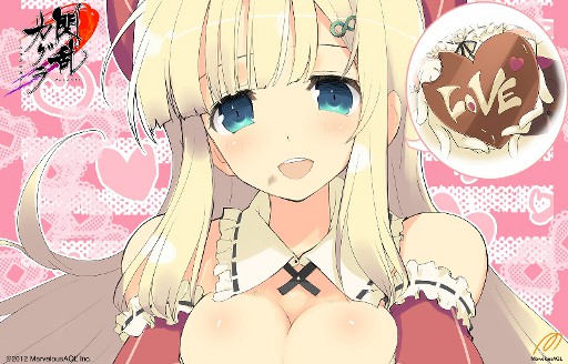 画像ギャラリー No.005のサムネイル画像 / 「閃乱カグラ」,公式サイトでバレンタインイラストを公開中。壁紙の配布も