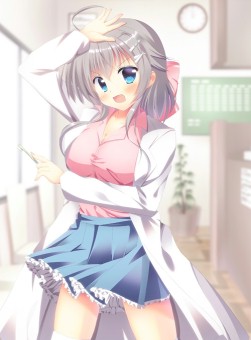 画像ギャラリー No.001のサムネイル画像 / 「桃色大戦ぱいろん・生」葉月勇花と山切詩弦の日常ver.を本日実装