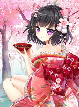 画像ギャラリー No.001のサムネイル画像 / 「桃色大戦ぱいろん・生」,新SRに白檀リリィとナユタの春限定ver.が追加