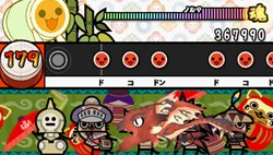 画像ギャラリー No.008のサムネイル画像 / 新モードを搭載して5年ぶりに登場。「太鼓の達人ぽ〜たぶるDX（デラックス）」は7月14日に発売。「アイマス2」などの楽曲も収録