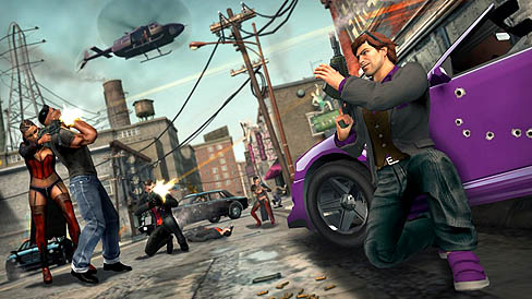 画像ギャラリー No.002のサムネイル画像 / スティールポートの街は今日も大騒ぎ。「Saints Row:The Third」の公式サイトに,リアルタイム統計ページが登場。面白データも閲覧可能
