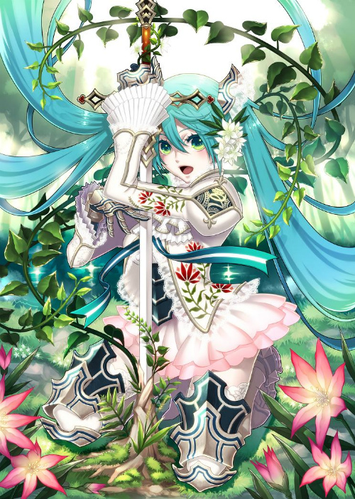 画像ギャラリー No.005のサムネイル画像 / 「アルテイル バトルRPG」に初音ミクガチャが登場。カードイラストを一部公開