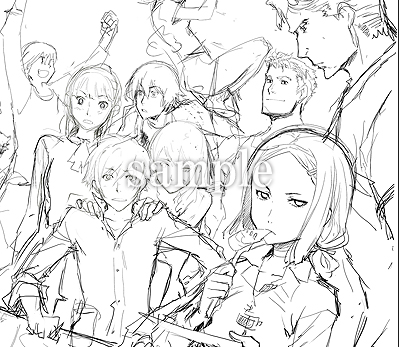 画像ギャラリー No.003のサムネイル画像 / 注目作「戦律のストラタス」，初回限定特典の内容が一部公開に。エナミカツミ氏による描き下ろしイラストのラフ画など