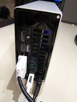 画像ギャラリー No.011のサムネイル画像 / MSI，Z77マザーボードとThunderbolt接続の外付けグラフィックスボックスを公開
