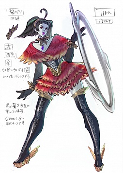 画像ギャラリー No.017のサムネイル画像 / 「ソウルキャリバーV」の店頭PVとキャラクターの2Pデザインが公開。一部のキャラクターは有名イラストレーター島崎麻里さんによるデザインだ