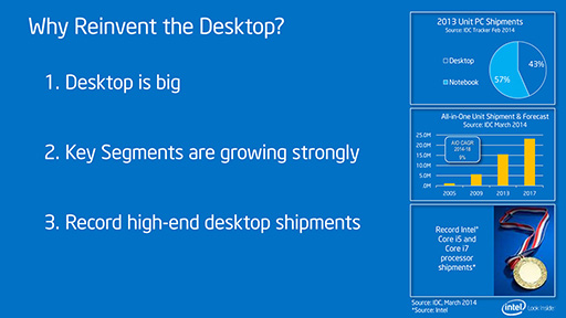 画像ギャラリー No.003のサムネイル画像 / ［GDC 2014］Intel，次世代ハイエンドCPU「Haswell-E」の試作チップを披露。All-in-One PCの試作モデル「Project Black Brook」も