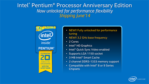 画像ギャラリー No.007のサムネイル画像 / ［COMPUTEX］定格4GHzで倍率ロックフリーの「Core i7-4790K」登場。Pentium 20周年モデルともども北米時間6月14日に発売