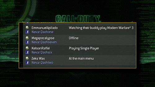 画像ギャラリー No.004のサムネイル画像 / 「Call of Duty: Modern Warfare 3」，オンラインサービス「Call of Duty: Elite」とFacebookの連動によりクラン活動を強力にサポート