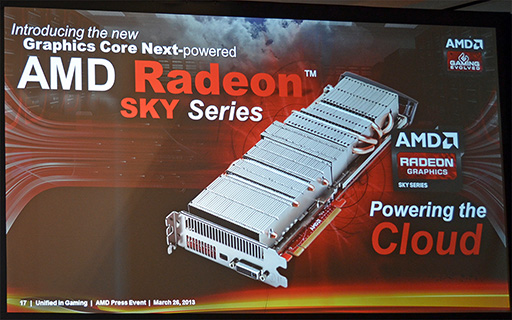画像ギャラリー No.014のサムネイル画像 / ［GDC 2013］AMD，クラウドゲームシステム向けグラフィックスカード「Radeon Sky」を発表。お久しぶりの「Ruby」もチラ見せ
