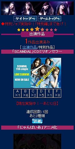 画像ギャラリー No.005のサムネイル画像 / 「ウワサの芸能プロデューサー」,「SCANDAL」コラボイベント第2弾がスタート