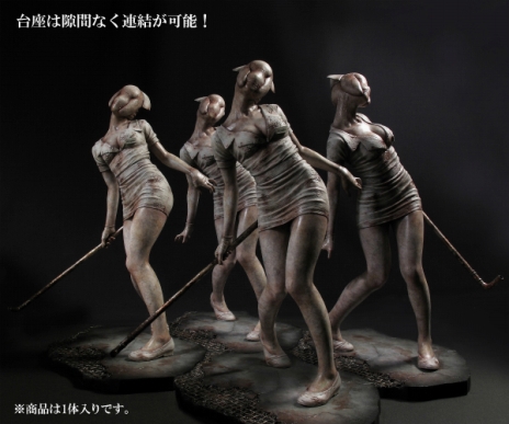画像ギャラリー No.003のサムネイル画像 / 「サイレントヒル2」異形の看護婦，バブルヘッドナースのPVCスタチューが2013年2月に発売。オプションパーツの組み換えで鉄パイプを持たせられる