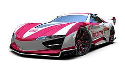 画像ギャラリー No.002のサムネイル画像 / 「リッジレーサー」に“ドコモダケ”のデコレーションを施したコラボマシンが登場