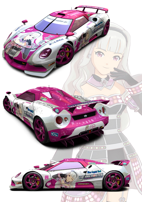 画像ギャラリー No.003のサムネイル画像 / 「リッジレーサー」萩原雪歩と星井美希がモチーフのEXカラーマシンを本日配信。5月24日に配信される四条貴音と秋月律子モデルの情報も明らかに