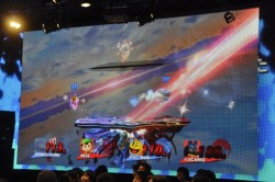 画像ギャラリー No.018のサムネイル画像 / 全16チームで頂点が争われた「大乱闘スマッシュブラザーズ 2on2プレミアムファイト」決勝トーナメント。桜井政博氏も登場して会場は大盛り上がり