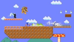 画像ギャラリー No.006のサムネイル画像 / 「大乱闘スマッシュブラザーズ for Wii U/Nintendo 3DS」で「スーパーマリオメーカー」のステージが遊べる。追加コンテンツが9月30日に配信